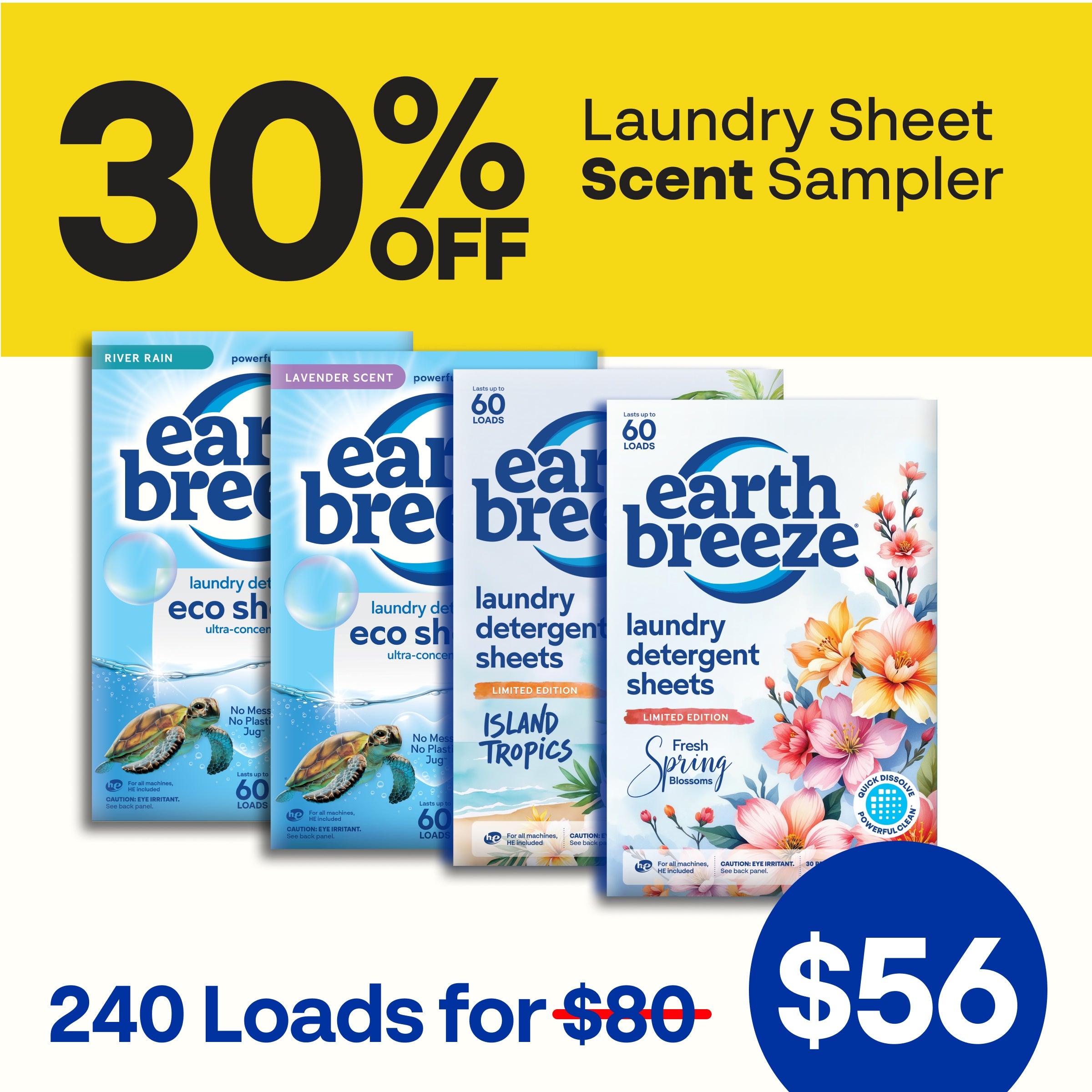 Alternative view of Laundry Sheet Scent Sampler - 4 Pack